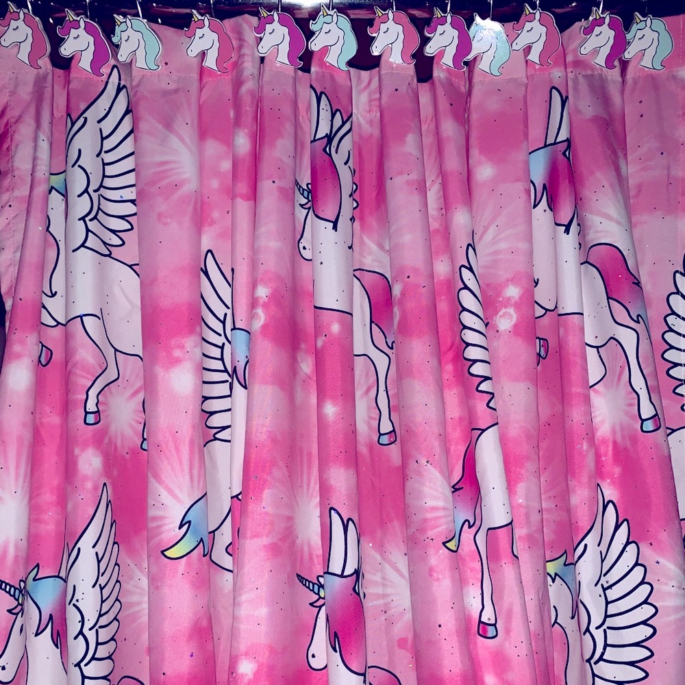 Justice Unicorn Shower Curtain Bath Set